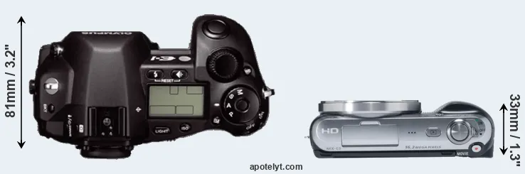 Compare E-1 versus NEX-C3 top