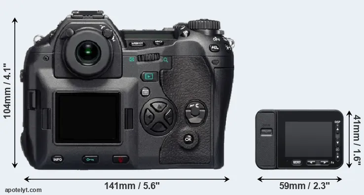 Comparison E-1 or RX0 II rear