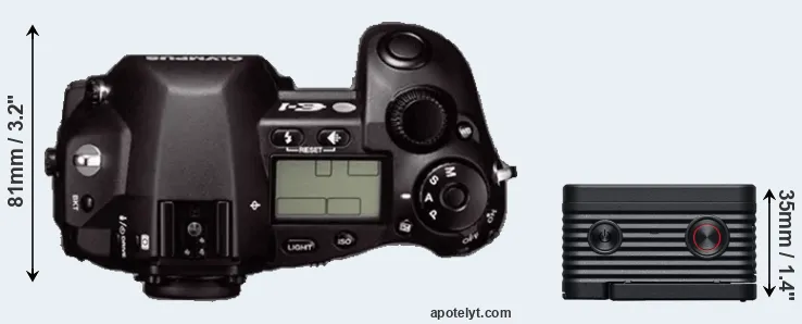 Compare E-1 versus RX0 II top