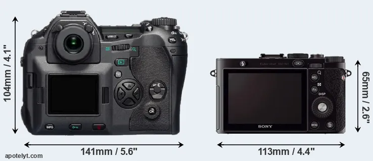 Comparison E-1 or RX1 rear