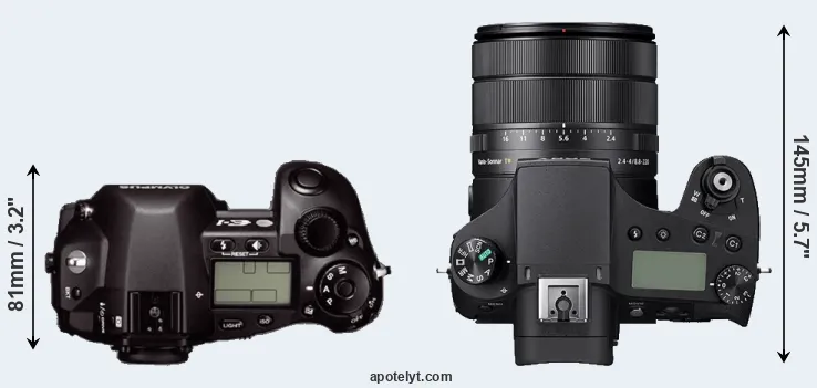 Compare E-1 versus RX10 IV top