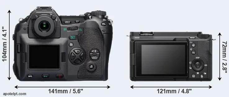 Comparison E-1 or ZV-E1 rear