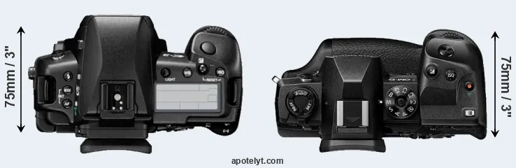 Compare E-3 versus E-M1X top