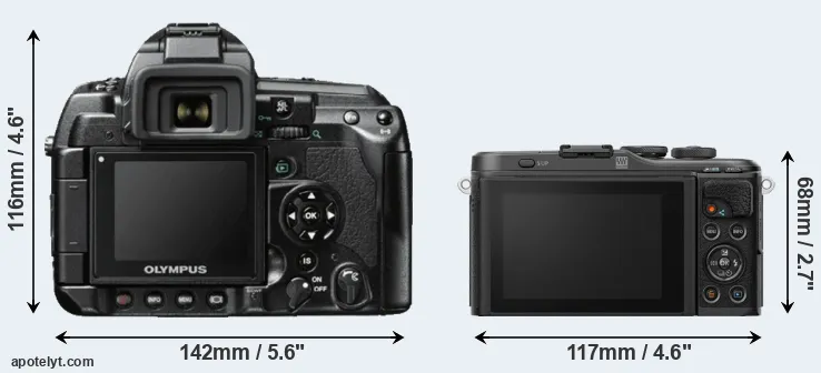 Comparison E-3 or E-PL10 rear