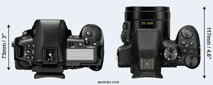 Compare E-3 versus FZ300 top