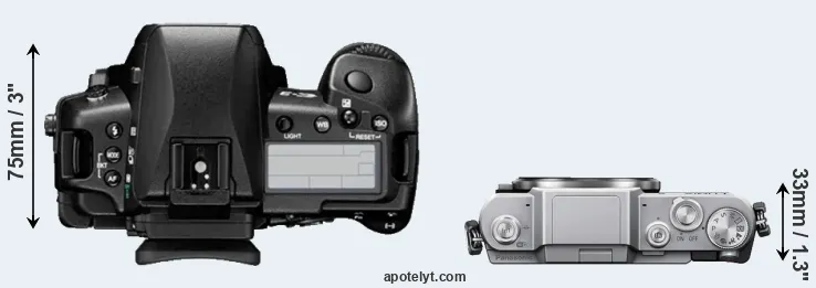 Compare E-3 versus GF7 top