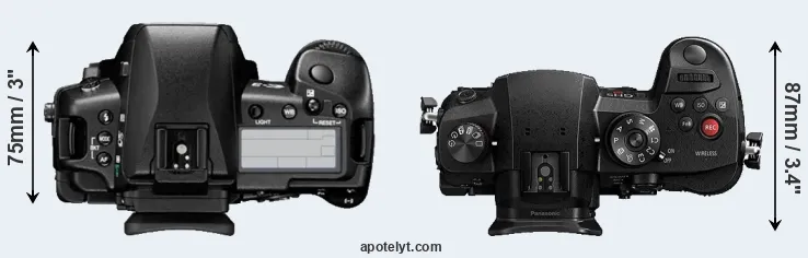 Compare E-3 versus GH5s top