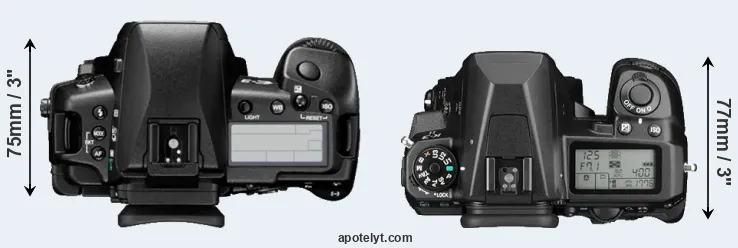 Compare E-3 versus K-3 II top