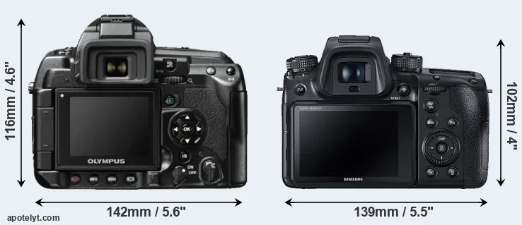 Comparison E-3 or NX1 rear