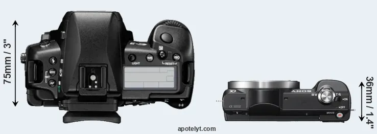 Compare E-3 versus A5000 top