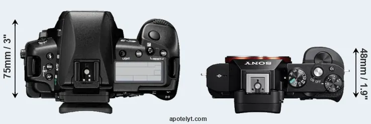Compare E-3 versus A7 top