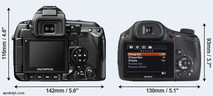 Comparison E-3 or HX350 rear