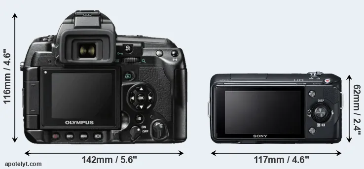 Comparison E-3 or NEX-3 rear