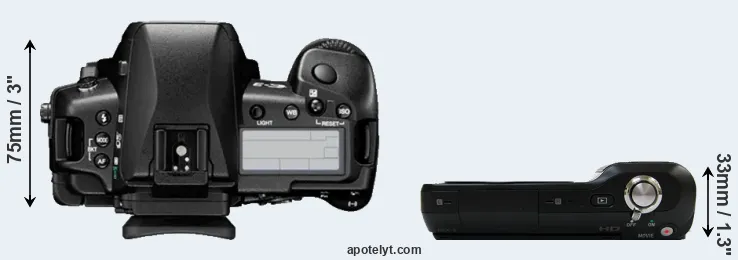 Compare E-3 versus NEX-3 top