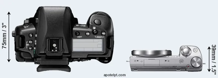 Compare E-3 versus NEX-5T top