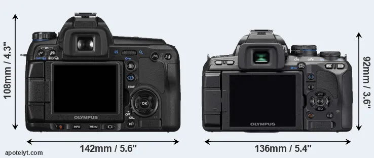 Comparison E-30 or E-510 rear