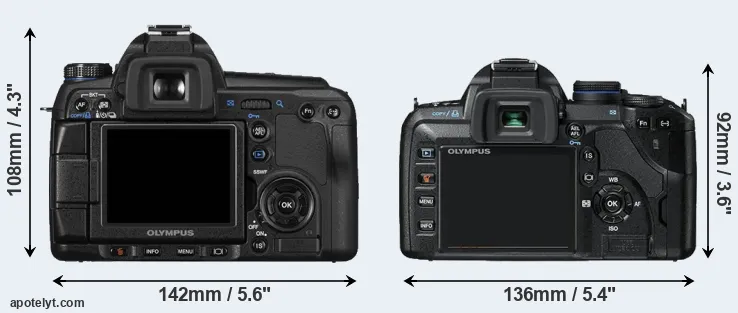 Comparison E-30 or E-520 rear