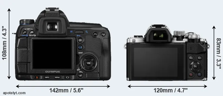 Comparison E-30 or E-M10 II rear