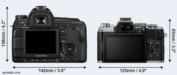 Comparison E-30 or E-M5 III rear