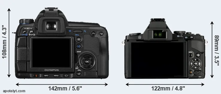 Comparison E-30 or E-M5 rear