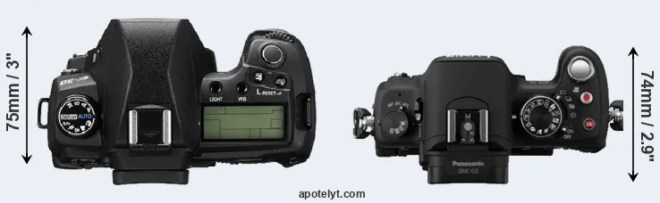 Compare E-30 versus G2 top