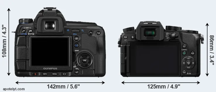 Comparison E-30 or G7 rear