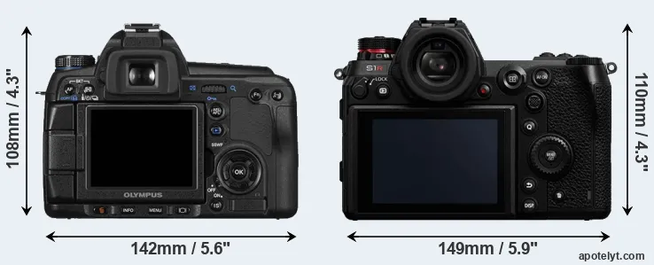 Comparison E-30 or S1R rear