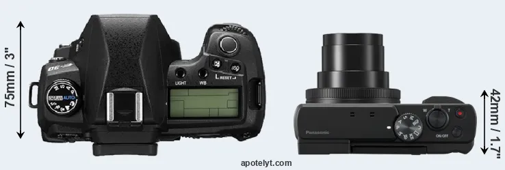 Compare E-30 versus ZS80 top