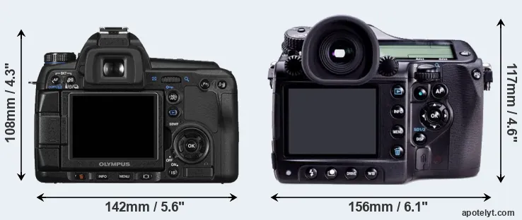 Comparison E-30 or 645D rear