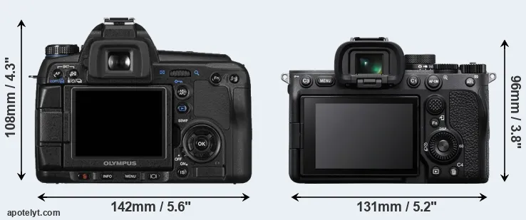 Comparison E-30 or A7 IV rear
