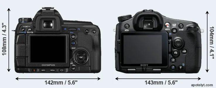 Comparison E-30 or A77 rear