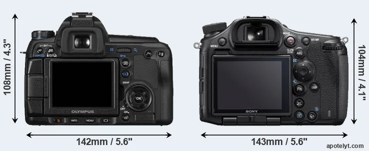 Comparison E-30 or A99 II rear