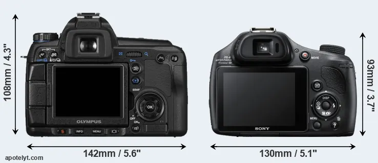Comparison E-30 or HX400V rear