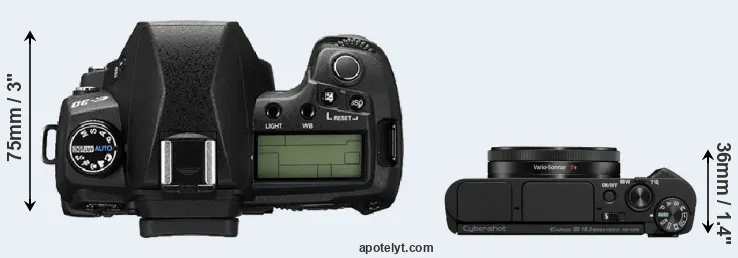 Compare E-30 versus HX99 top