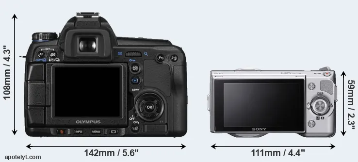 Comparison E-30 or NEX-5 rear