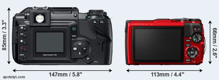 Comparison E-300 or TG-6 rear