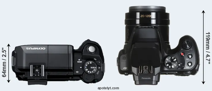 Compare E-300 versus FZ82 top