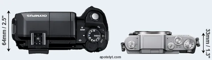 Compare E-300 versus GF7 top