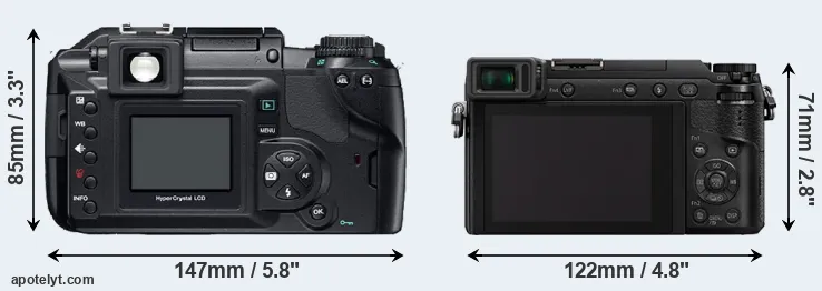 Comparison E-300 or GX80 rear