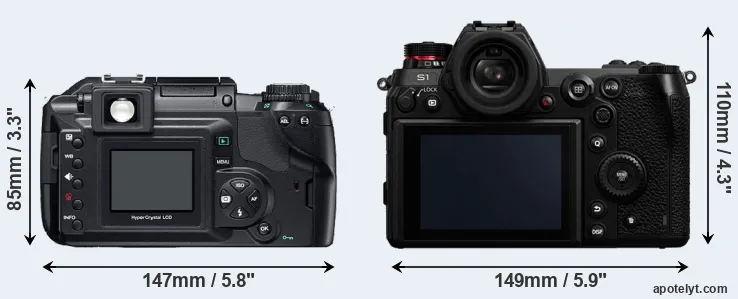 Comparison E-300 or S1 rear