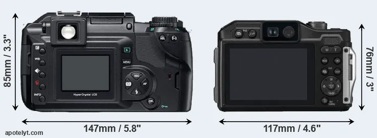 Comparison E-300 or TS7 rear