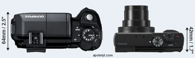 Compare E-300 versus ZS80 top