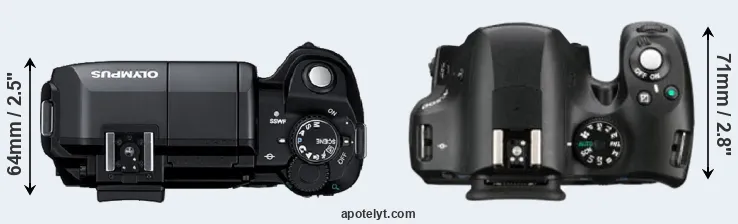 Compare E-300 versus K-500 top