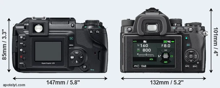 Comparison E-300 or KP rear