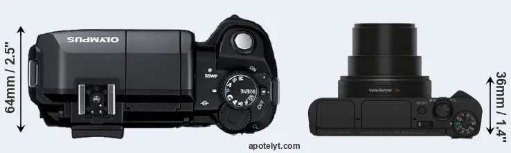 Compare E-300 versus HX80 top