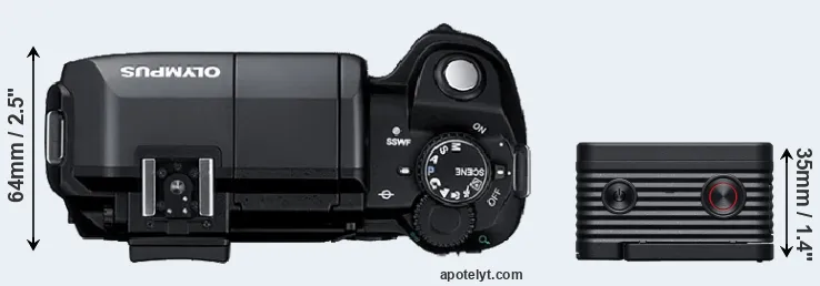 Compare E-300 versus RX0 II top