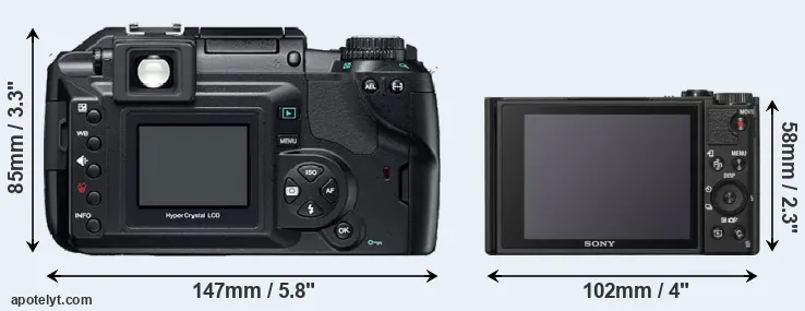 Comparison E-300 or WX800 rear