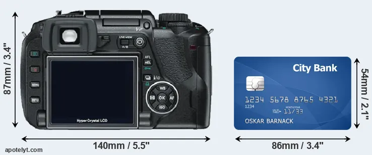 E-330 and credit card rear side