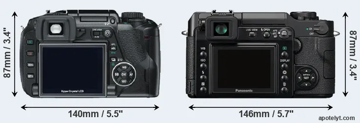Comparison E-330 or L1 rear
