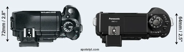 Compare E-330 versus L1 top